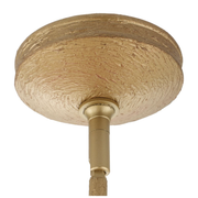 Uttermost Algiers White Linen Shade Pendant ~ 8 Lt