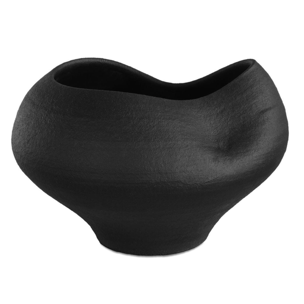 Uttermost Nocturne Matte Black Oragnic Shape Bowl