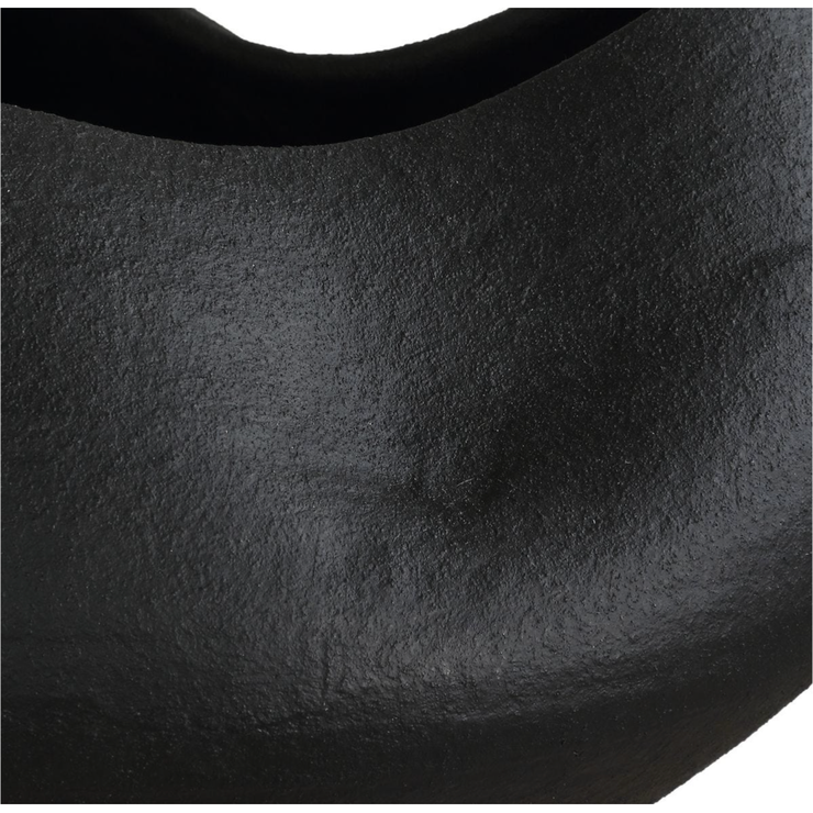 Uttermost Nocturne Matte Black Oragnic Shape Bowl