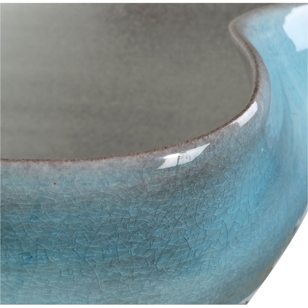 Uttermost Blue Crest Ceramic Bowl