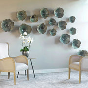 Uttermost Teo Set of 3 Soft Blue Green Tamarind Spalted Wood Wall Art Decor