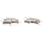 Moe's Home Collection Plunge Cappuccino Sectional
