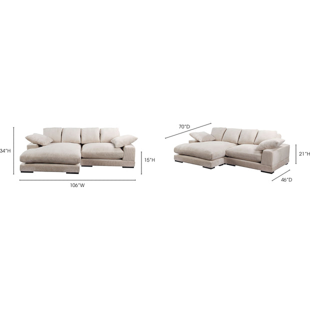 Moe's Home Collection Plunge Cappuccino Sectional