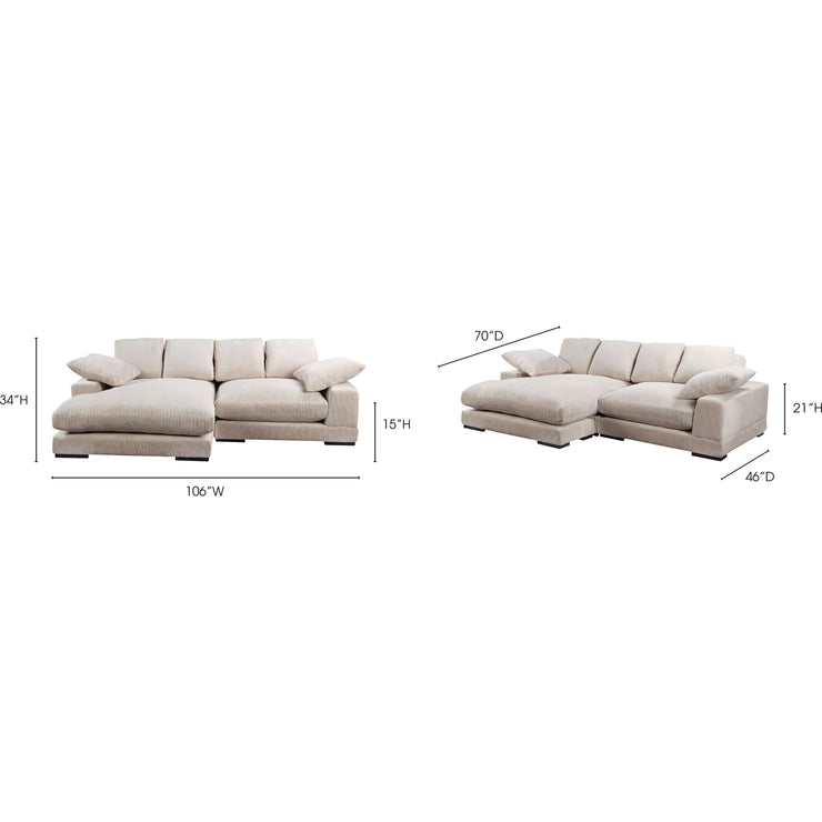 Moe's Home Collection Plunge Cappuccino Sectional