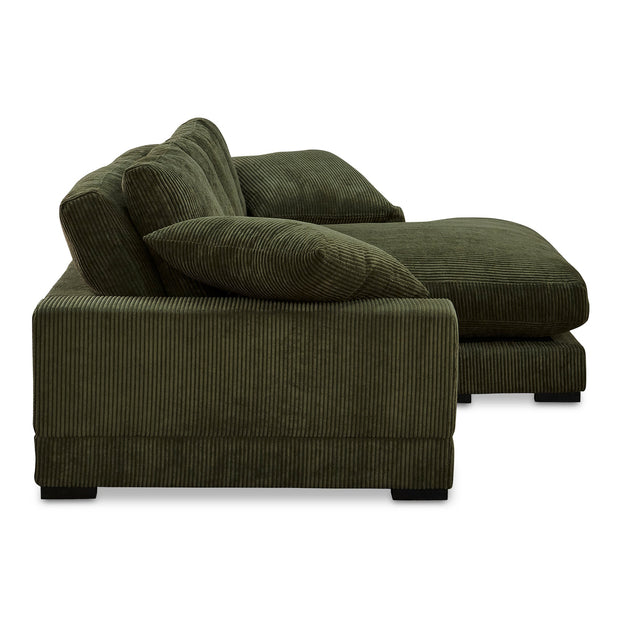 Moe's Home Collection Plunge Dark Green Sectional