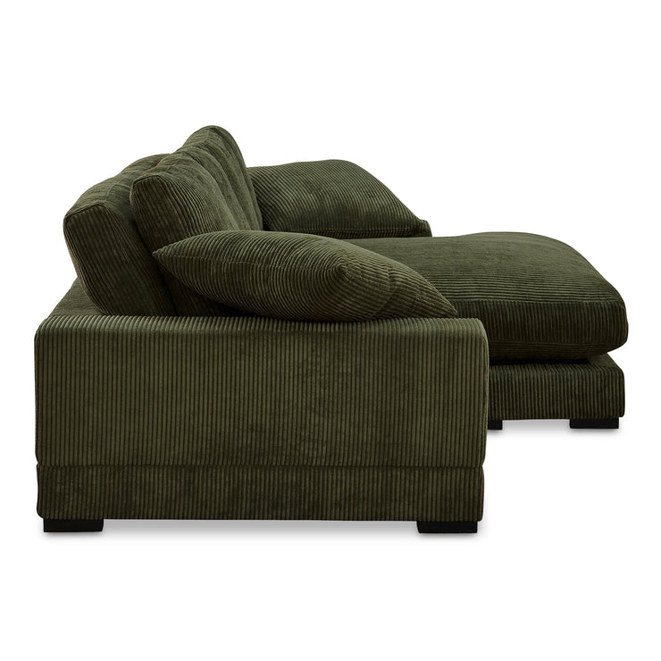 Moe's Home Collection Plunge Dark Green Sectional