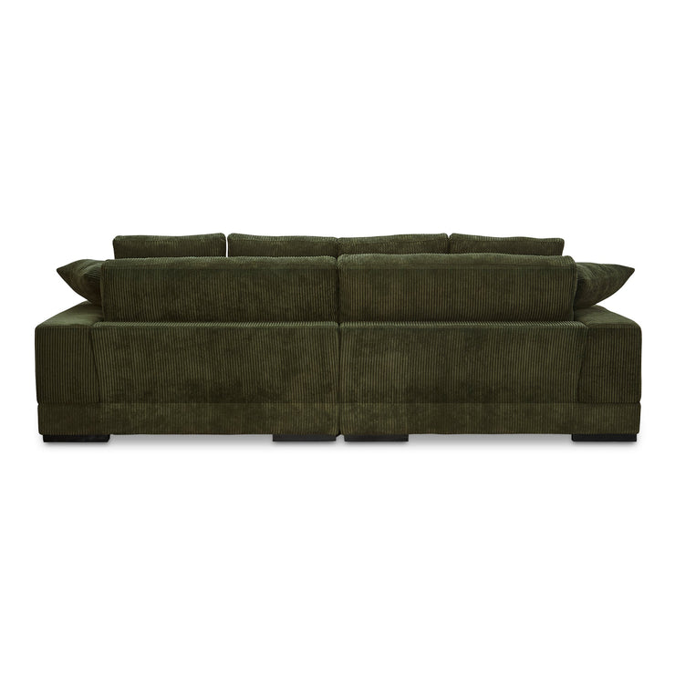 Moe's Home Collection Plunge Dark Green Sectional