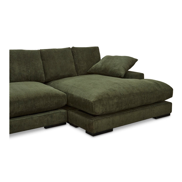 Moe's Home Collection Plunge Dark Green Sectional
