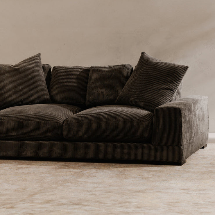 Moe's Home Collection Plunge Charcoal Sofa