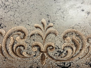 Casa Bonita Peruvian Hand-Painted and Carved Wood 60” Round Torino Dining Table in Rustic Plata