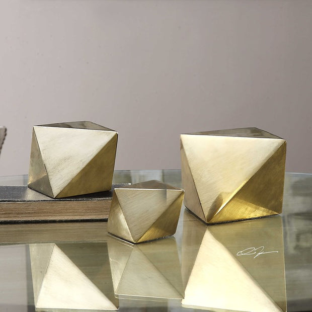 Uttermost Rhombus Set of 3 Tabletop Sculptures