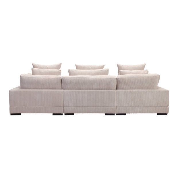 Moe's Home Collection Tumble Lounge Light Brown Modular Sectional