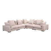 Moe's Home Collection Tumble Cappuccino Classic L-Shaped Modular Sectional