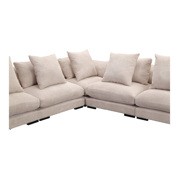 Moe's Home Collection Tumble Cappuccino Classic L-Shaped Modular Sectional
