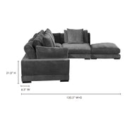 Moe's Home Collection Tumble Grey Dream Modular Sectional