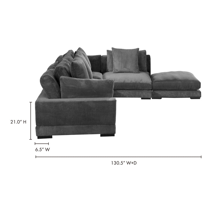 Moe's Home Collection Tumble Grey Dream Modular Sectional
