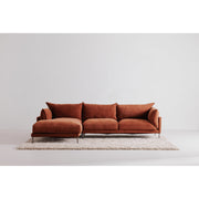Moe's Home Collection Jamara Burnt Auburn Left-Facing Sectional
