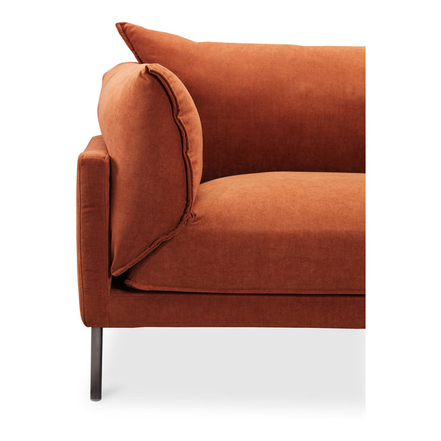 Moe's Home Collection Jamara Burnt Auburn Right-Facing Sectional