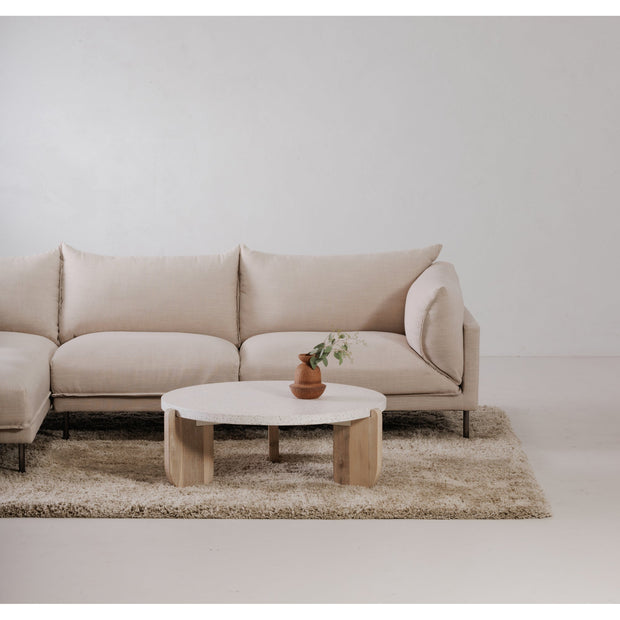 Moe's Home Collection Jamara Sandy Beige Left-Facing Sectional