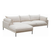 Moe's Home Collection Jamara Sandy Beige Left-Facing Sectional