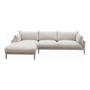 Moe's Home Collection Jamara Sandy Beige Left-Facing Sectional