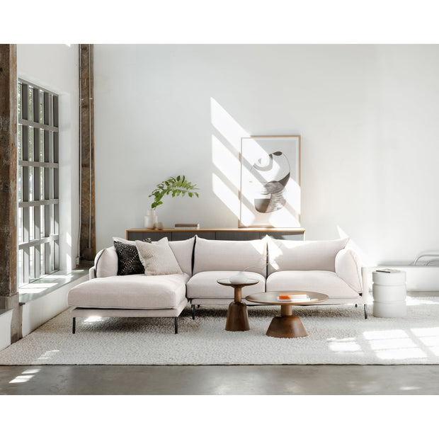 Moe's Home Collection Jamara Sandy Beige Left-Facing Sectional