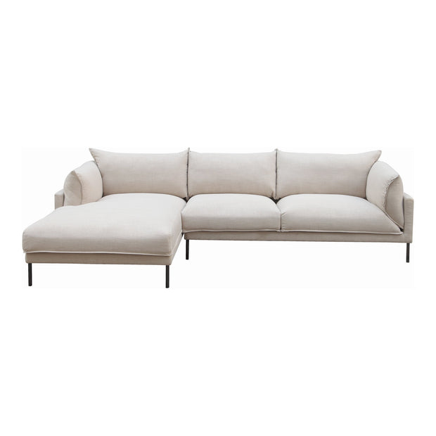 Moe's Home Collection Jamara Sandy Beige Left-Facing Sectional