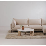 Moe's Home Collection Jamara Sandy Beige Right-Facing Sectional