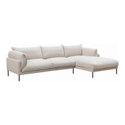 Moe's Home Collection Jamara Sandy Beige Right-Facing Sectional