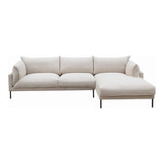 Moe's Home Collection Jamara Sandy Beige Right-Facing Sectional