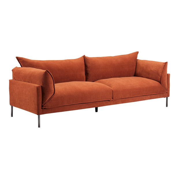 Moe's Home Collection Jamara Burnt Auburn Sofa Burnt Auburn