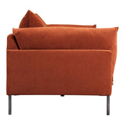 Moe's Home Collection Jamara Burnt Auburn Sofa Burnt Auburn
