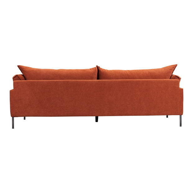 Moe's Home Collection Jamara Burnt Auburn Sofa Burnt Auburn