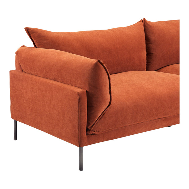 Moe's Home Collection Jamara Burnt Auburn Sofa Burnt Auburn