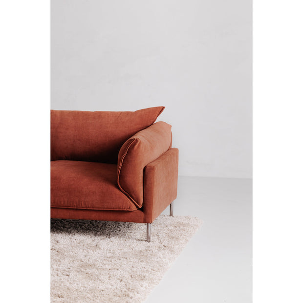 Moe's Home Collection Jamara Burnt Auburn Sofa Burnt Auburn