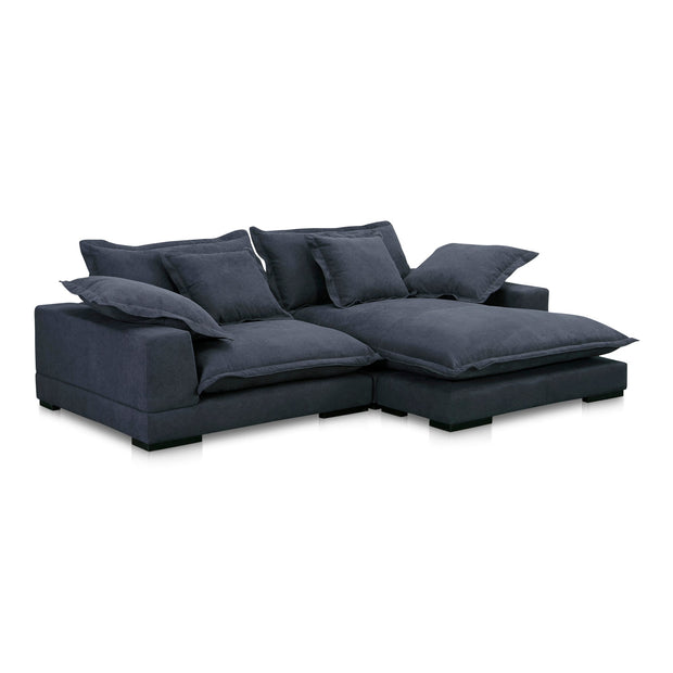 Moe's Home Collection Daydream Sectional ~ Slate Blue Performance Fabric