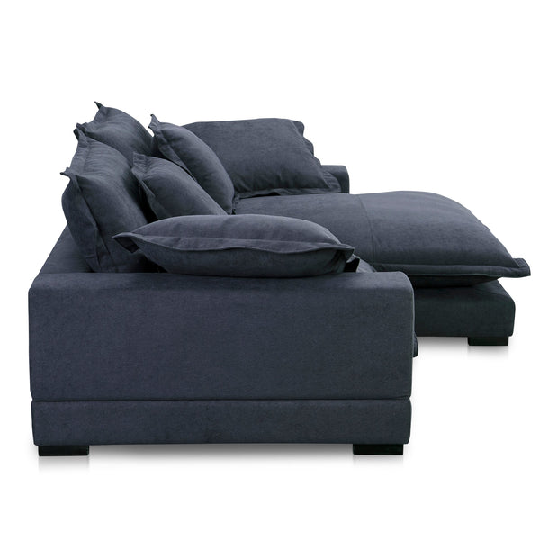 Moe's Home Collection Daydream Sectional ~ Slate Blue Performance Fabric