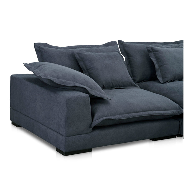 Moe's Home Collection Daydream Sectional ~ Slate Blue Performance Fabric