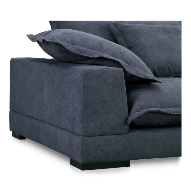Moe's Home Collection Daydream Sectional ~ Slate Blue Performance Fabric