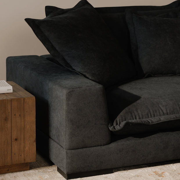 Moe's Home Collection Daydream Sectional ~ Slate Blue Performance Fabric