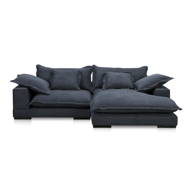Moe's Home Collection Daydream Sectional ~ Slate Blue Performance Fabric