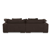 Moe's Home Collection Daydream Sectional ~ Dark Brown Performance Fabric
