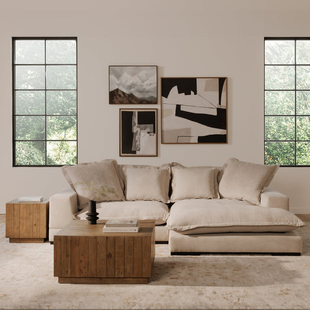 Moe's Home Collection Daydream Sectional ~ Beige Performance Fabric