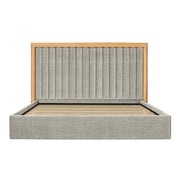 Moe's Home Collection Nina Grey Upholstered Queen Size Bed