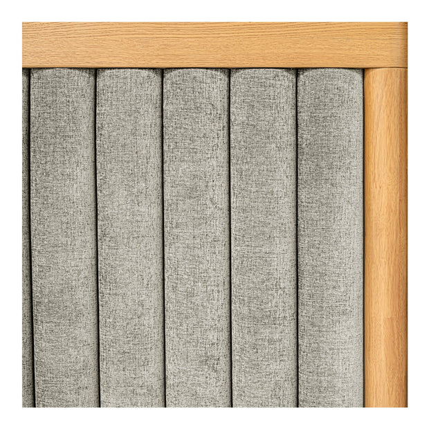 Moe's Home Collection Nina Grey Upholstered Queen Size Bed