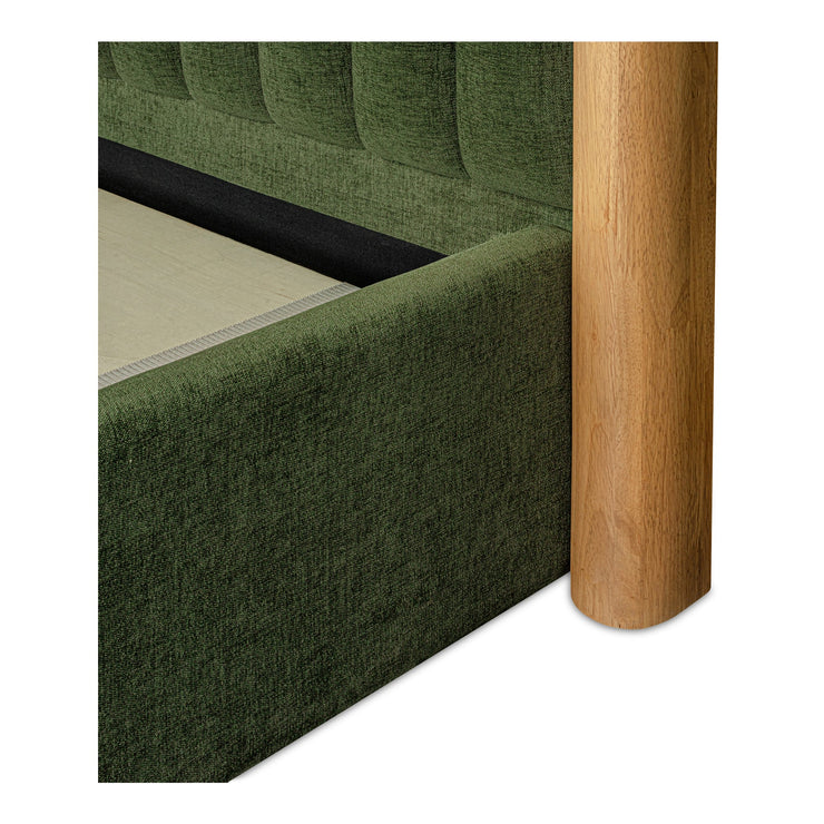 Moe's Home Collection Nina Green Upholstered Queen Size Bed