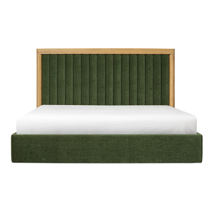 Moe's Home Collection Nina Green Upholstered Queen Size Bed