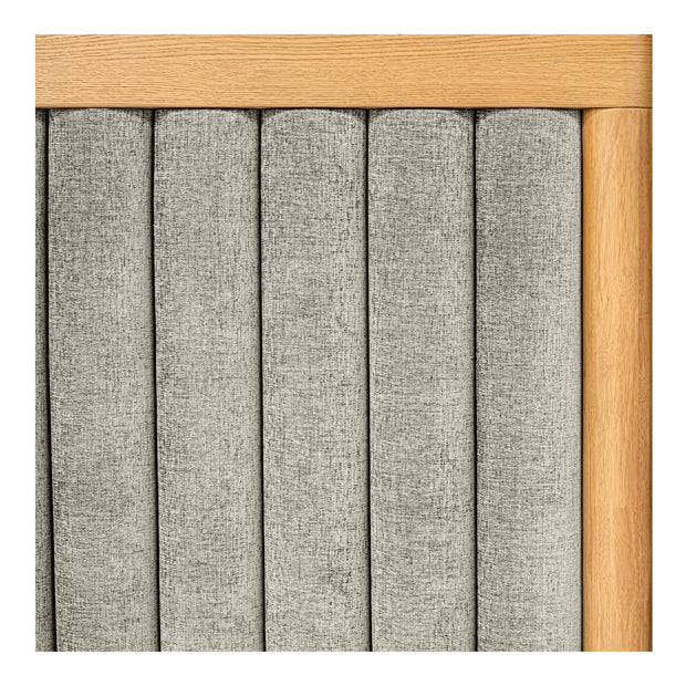 Moe's Home Collection Nina Grey Upholstered King Size Bed
