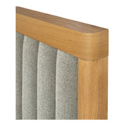 Moe's Home Collection Nina Grey Upholstered King Size Bed