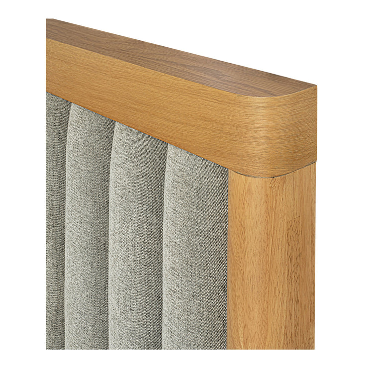Moe's Home Collection Nina Grey Upholstered King Size Bed